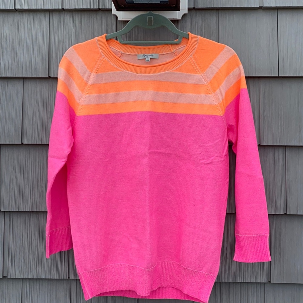 NWT Madewell Hot Pink Sweater Size Medium